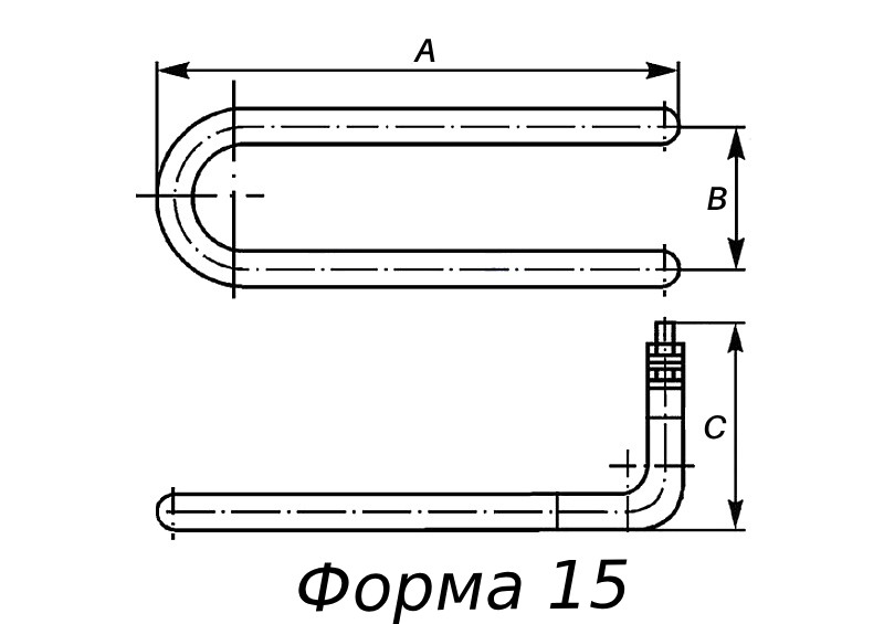 Форма ТЭН Ф15